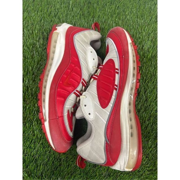 Size 13 - Nike Air Max 98 Men's University Red / White 640744-602 - Picture 6 of 8